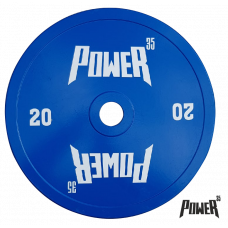 Диск 20 кг для штанги металлический / стальной Power35