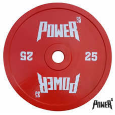 Диск 25 кг для штанги металлический / стальной Power35