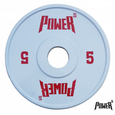 Диск 5 кг для штанги металлический / стальной Power35