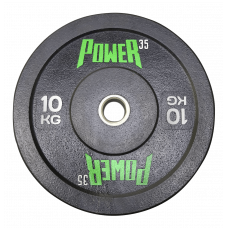 Диск бамперный для штанги 10 кг Power35